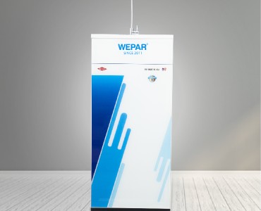 Máy lọc nước RO cao cấp 5 cấp WEPAR tinh khiết – Tủ kính cường lực 3D trắng